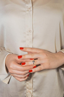 Bague Trilogie Or blanc Diamant - Castafiore