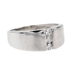 Bague Trilogie Or blanc Diamant - Castafiore