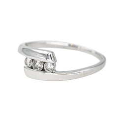 Bague Trilogie Or blanc Diamant - Castafiore