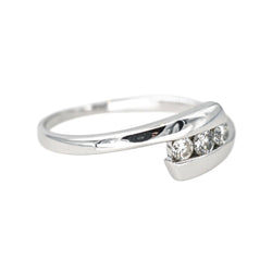 Bague Trilogie Or blanc Diamant - Castafiore