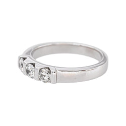 Bague Trilogie Or blanc Diamant - Castafiore