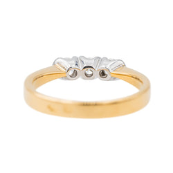 Bague Trilogie Or jaune Diamant - Castafiore