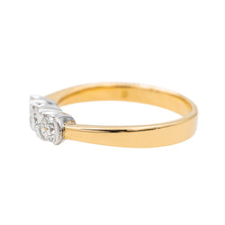 Bague Trilogie Or jaune Diamant - Castafiore