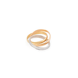 Bague Trinity CARTIER trois ors et diamants - Castafiore