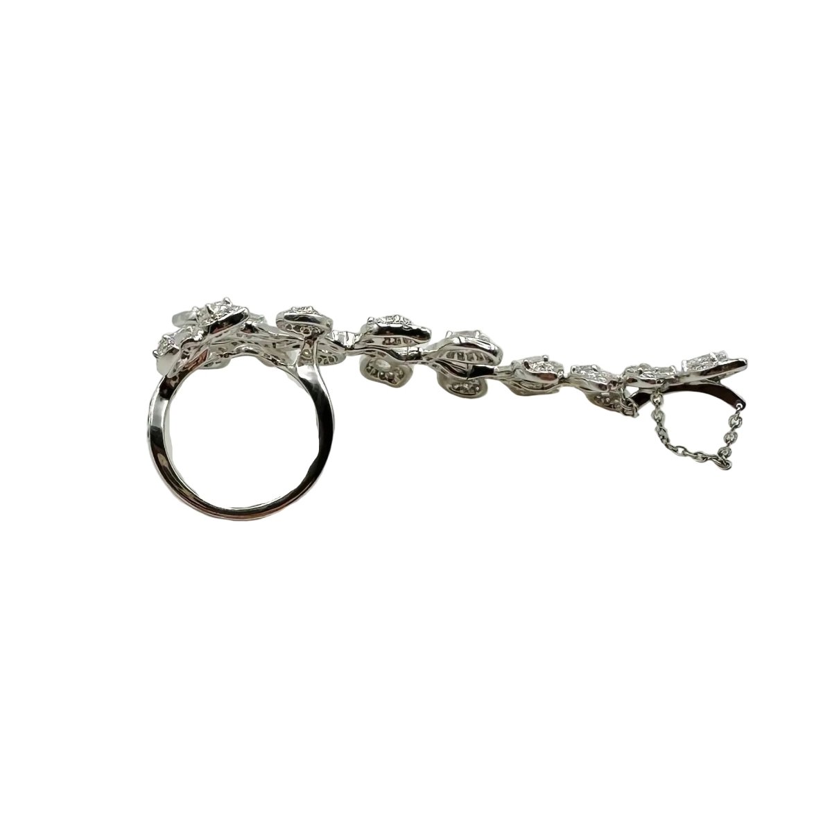 Bague Triple en or blanc et diamants - Castafiore