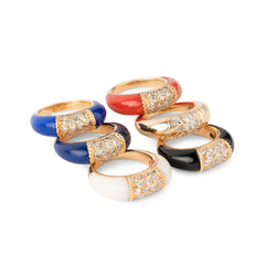Bague Van Cleef & Arpels, collection Philippine en or jaune et diamants - Castafiore