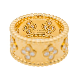 Bague Van Cleef & Arpels Perlée Or jaune Diamant - Castafiore