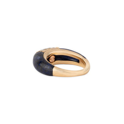 Bague VAN CLEEF & ARPELS "Philippine" en or jaune, lapis - lazuli et diamants - Castafiore