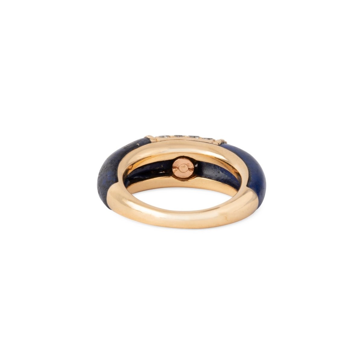 Bague VAN CLEEF & ARPELS "Philippine" en or jaune, lapis - lazuli et diamants - Castafiore