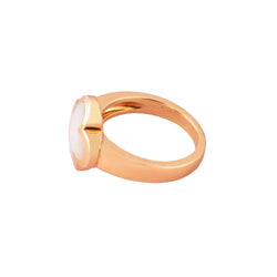 Bague VAN CLEEF & ARPELS "Pure Alhambra" en or jaune et nacre - Castafiore