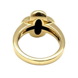 Bague VAN CLEEF & ARPELS "Pure Alhambra" en or jaune et onyx - Castafiore