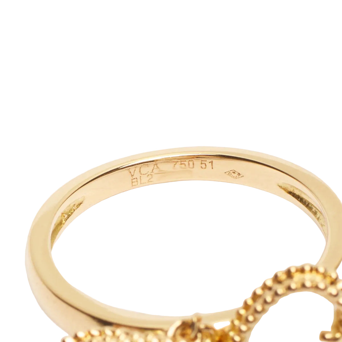 Bague Van Cleef & Arpels Sweet Hearts en or jaune, diamant et nacres - Castafiore