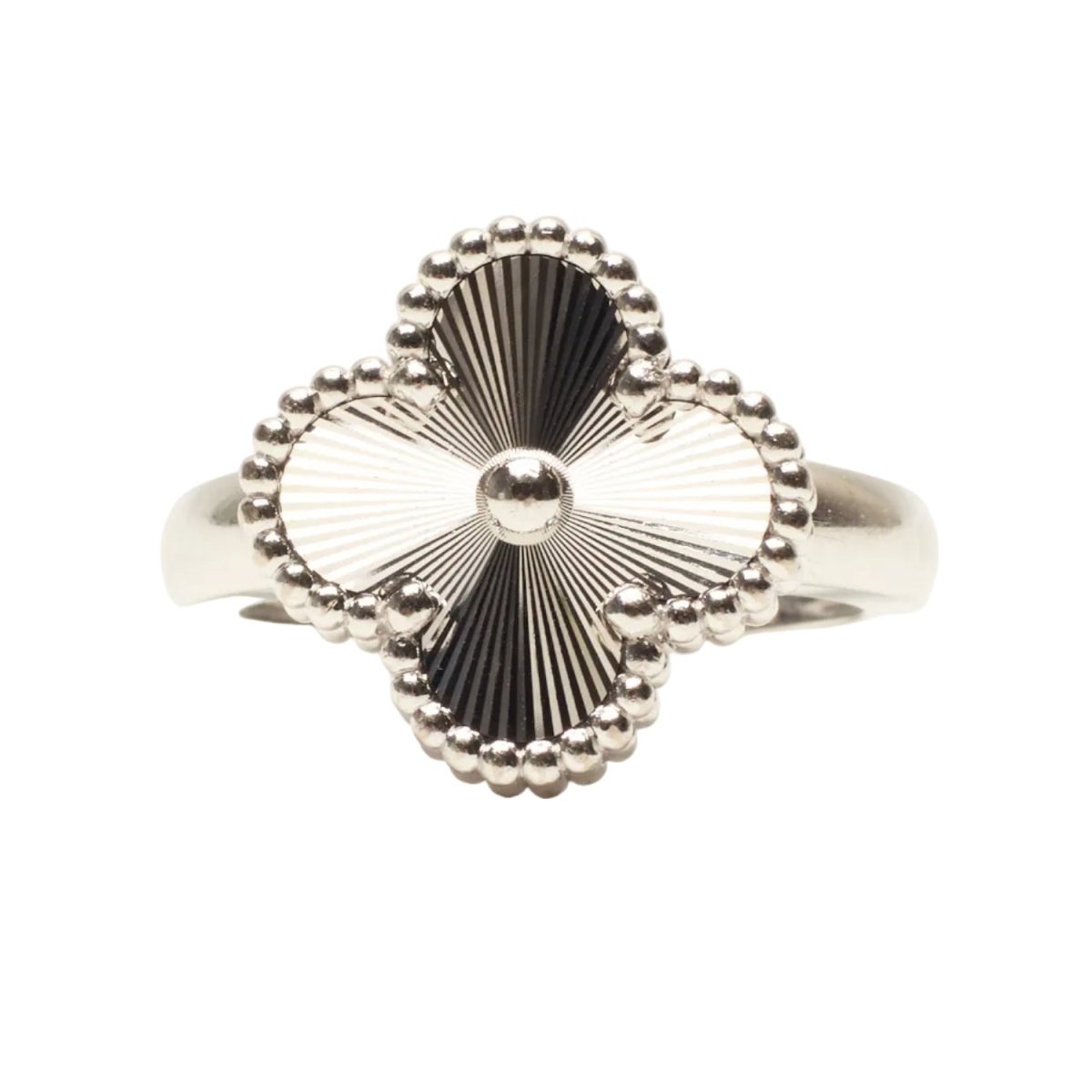 Bague VAN CLEEF & ARPELS "Vintage Alhambra" en or blanc - Castafiore