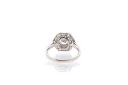 Bague vintage art déco diamants en platine - Castafiore