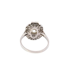 Bague vintage art déco sertie de diamants - Castafiore