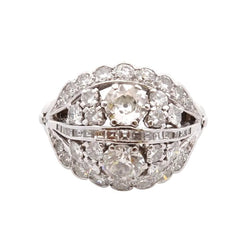 Bague vintage en or et diamants - Castafiore