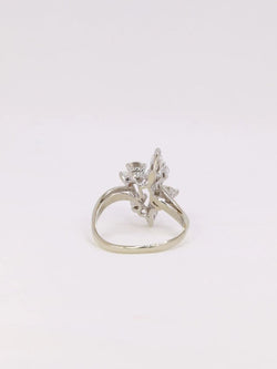 Bague vintage fleur diamants - Castafiore