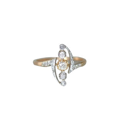 Bague Volutes diamants Belle Epoque - Castafiore