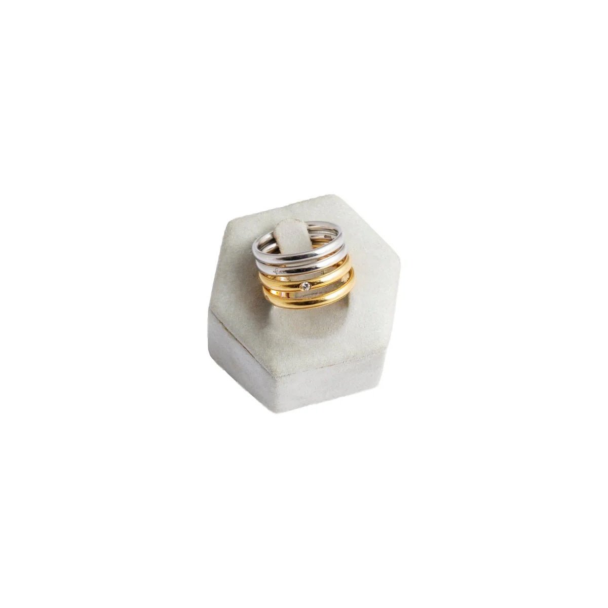 Bagues POMELLATO "Luccioles" en or jaune, or blanc et diamants - Castafiore
