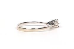 Bague Solitaire en or blanc et diamant