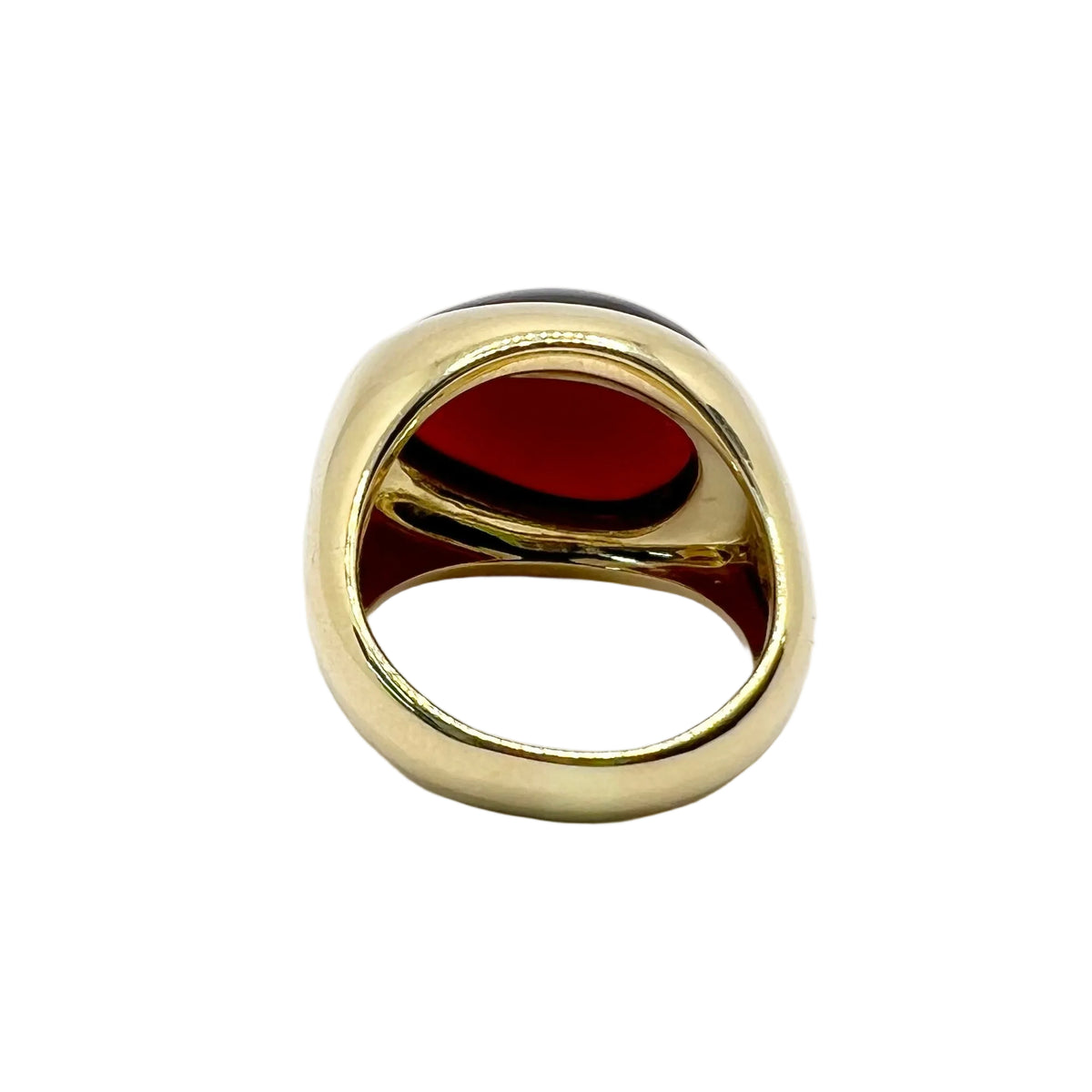 Bague Dôme POMELLATO en or jaune et grenat