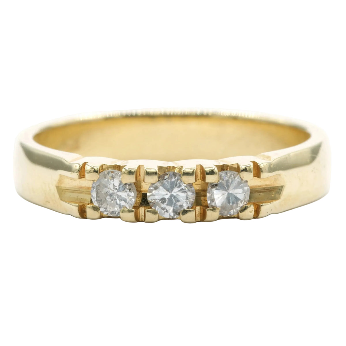 Bague Trilogie en or jaune et diamants