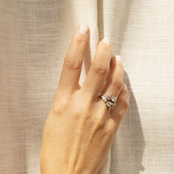Bague Toi & Moi en or blanc et diamants