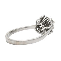 Bague Entourage en or blanc et diamants