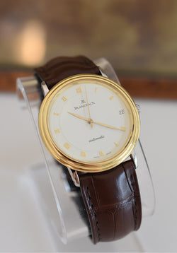 Montre BLANCPAIN Villeret Réf. 0095-1318, en acier et or jaune  Cal. 9513 Automatique, vers 1990.