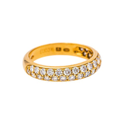 Boucheron Bague Demi-alliance Amour Or jaune Diamant - Castafiore