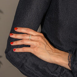 Boucheron Bague Demi-alliance Amour Or jaune Diamant - Castafiore
