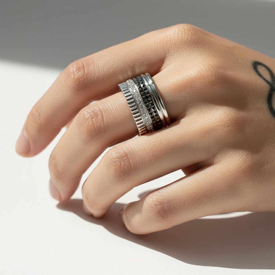 Boucheron - Bague quatre Black édition Large - Castafiore