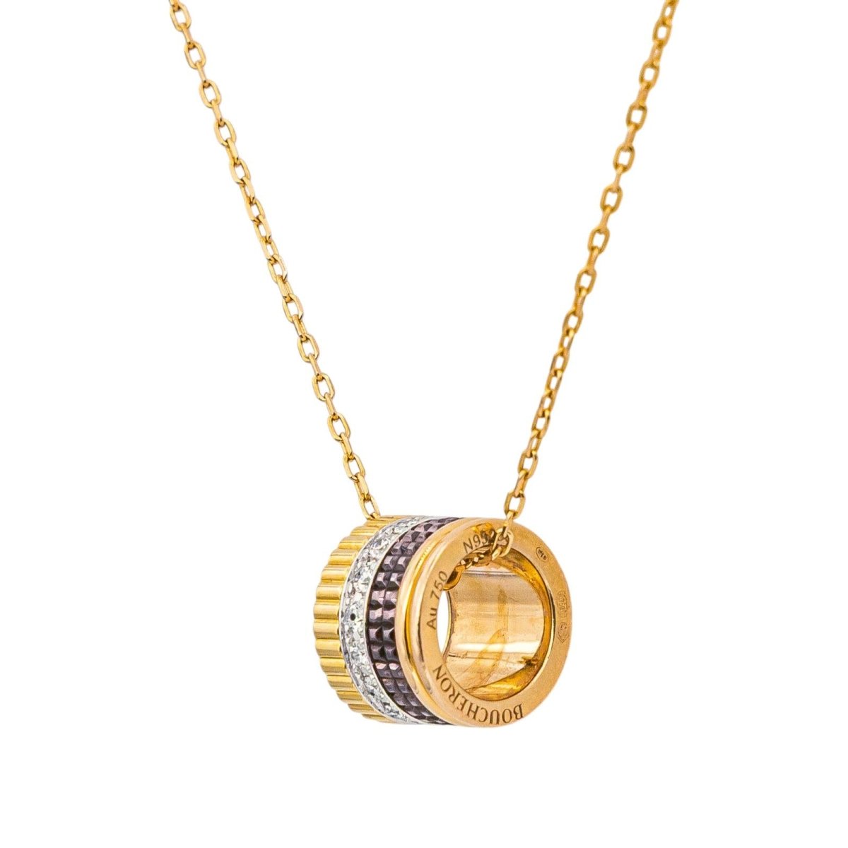 Boucheron Collier Quatre Or jaune Diamant - Castafiore