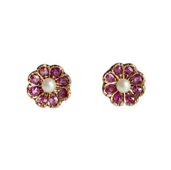 Boucle d'oreilles anciennes de travail Portugais en or jaune 19,2k - Castafiore