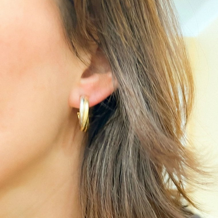 Boucles d'oreilles 3 ors de la Maison Cartier modèles Trinity - Castafiore