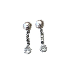 Boucles d'oreilles Art Déco diamants - Castafiore