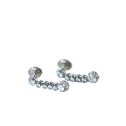 Boucles d'oreilles Art Déco diamants - Castafiore