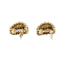 Boucles d'oreilles BOUCHERON "Grain de raisin" en or jaune et diamants - Castafiore