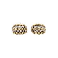 Boucles d'oreilles BOUCHERON "Grain de raisin" en or jaune et diamants - Castafiore