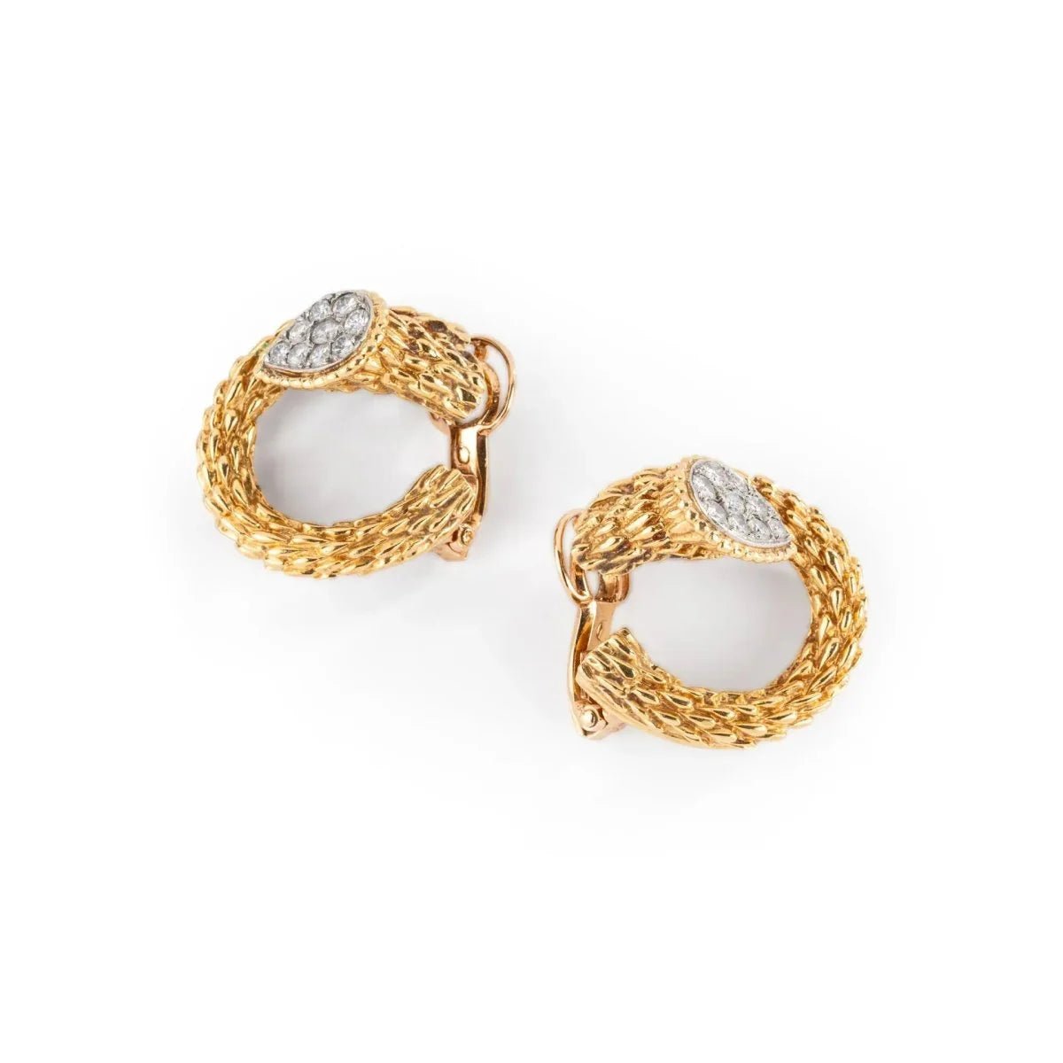 Boucles d'oreilles BOUCHERON "Serpent Bohème" en or jaune et diamants - Castafiore