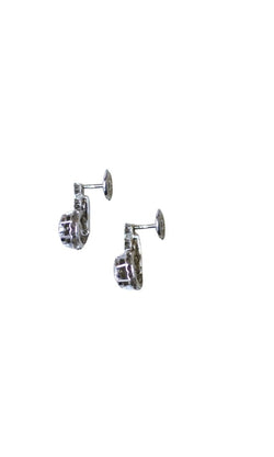 Boucles d'oreilles chaton illusion diamants - Castafiore