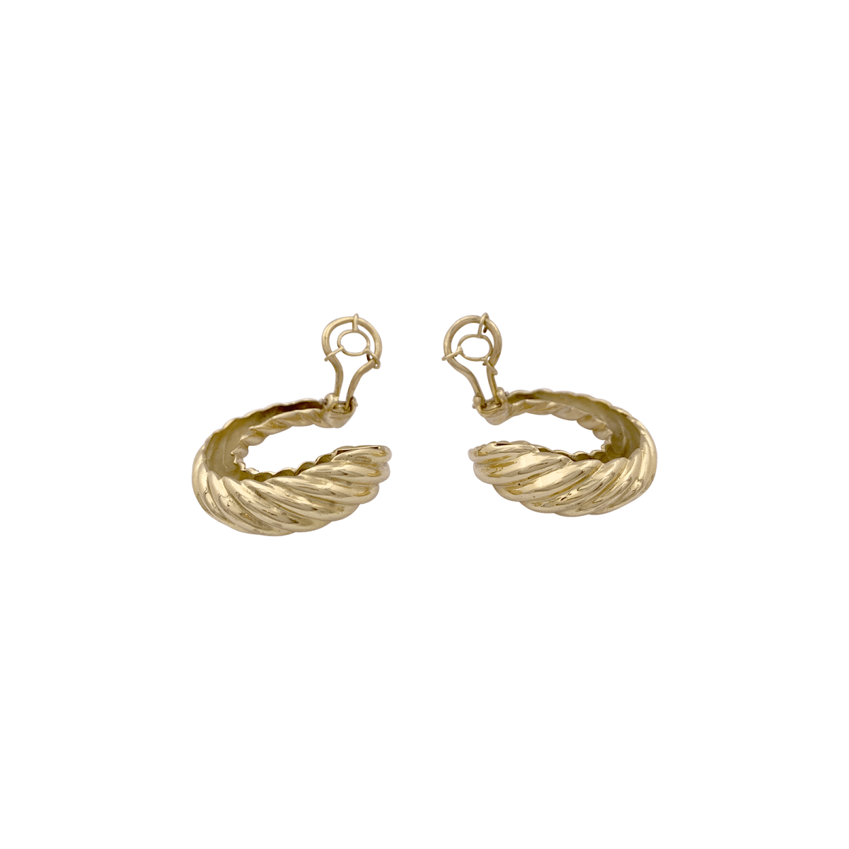 Boucles d'oreilles clip en or jaune - Castafiore