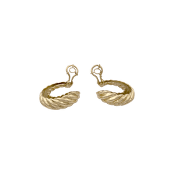 Boucles d'oreilles clip en or jaune - Castafiore