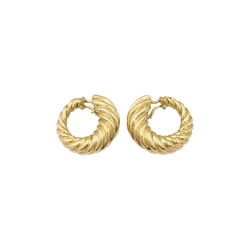 Boucles d'oreilles clip en or jaune - Castafiore