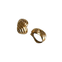Boucles d'oreilles clip torsade or - Castafiore