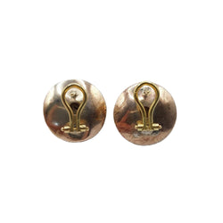 Boucles d'oreilles Clips "Aurelia" en or jaune, argent, perles et diamants - Castafiore