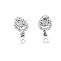 Boucles d'oreilles Clips BOUCHERON en platine et diamants - Castafiore