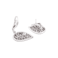 Boucles d'oreilles Clips BOUCHERON "Serpent Bohème" en or blanc et diamants - Castafiore
