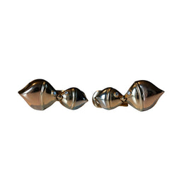 Boucles d'oreilles Clips BULGARI "Naturalia" en or jaune - Castafiore