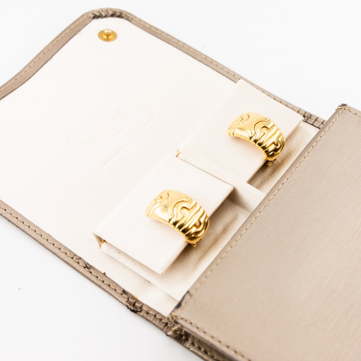 Boucles d'oreilles Clips BULGARI "Parentesi" en or jaune - Castafiore